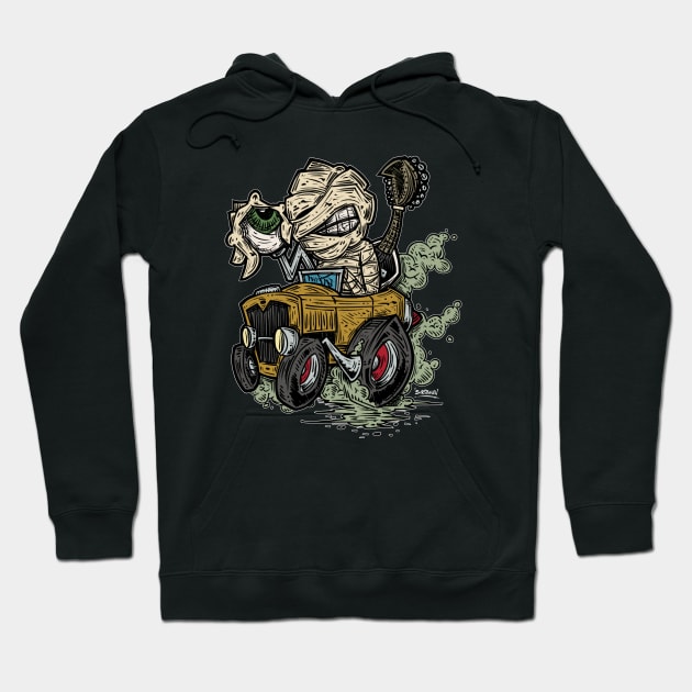 "Mummy's Rusty Roadster" Hoodie by PheckArt